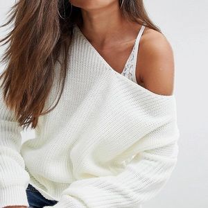 Boohoo cream sweater
